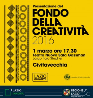Presentazione del Bando Fondo della creatività