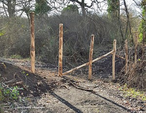 Vetralla - Recinzione sulla Via Francigena