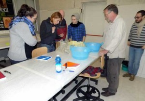 Vulci - Gli studenti australiani al laboratorio di restauro