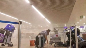 Bruxelles - L'aeroporto poco dopo l'attentato