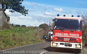 Viterbo - L'incidente sulla Vitorchianese