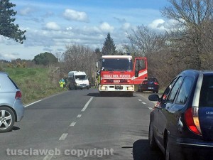 Viterbo - L'incidente sulla Vitorchianese