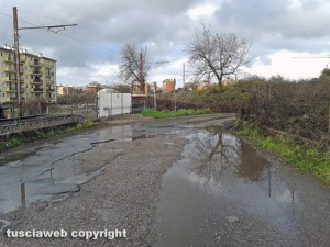 Viterbo - Strada Capretta dissestata