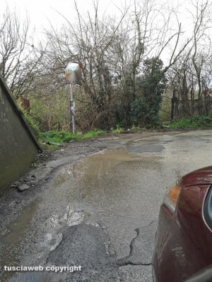 Viterbo - Strada Capretta dissestata