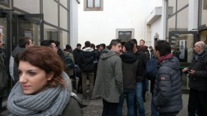 Gli studenti all'Open day dell'Unitus 