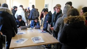 Gli studenti all'Open day dell'Unitus 