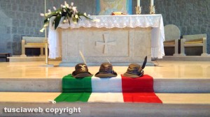Viterbo - Il gruppo alpini festeggia il precetto pasquale