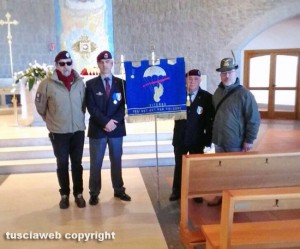 Viterbo - Il gruppo alpini festeggia il precetto pasquale