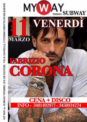 Fabrizio Corona alla dscoteca Subway