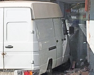 Viterbo - L'incidente alla rotatoria