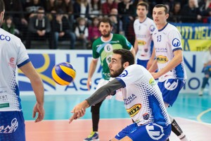 Sport - Pallavolo - I ragazzi del Tuscania volley durante il derby