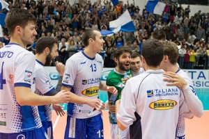 Sport - Pallavolo - I ragazzi del Tuscania volley durante il derby