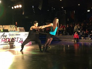 Gli atleti di Danza Fatamorgana, Mirko Barreca e Noemi Capitta
