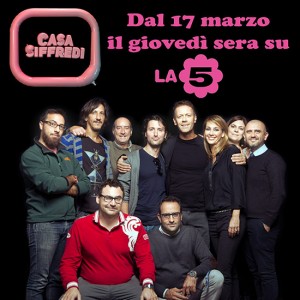 Casa Siffredi la troupe - A destra Laura Ugolini e Carlo Cozzi