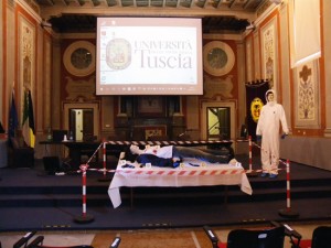 Viterbo - Il seminario sulla scena del crimine all'Unitus