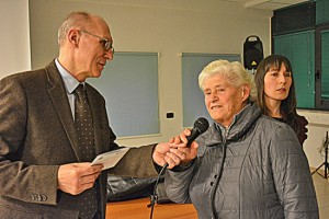 Il sindaco di Celleno con i protagonisti del filmato