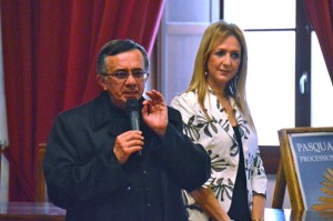 Don Balducci e il presidente dell'accademia Tarquinia Musica, Ranucci