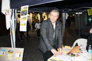 Viterbo - Il gazebo di Fare! in piazza del Teatro 