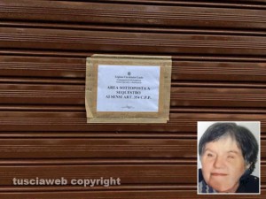 Giallo di Ronciglione - La casa dove è stata trovata la donna morta nel congelatore - Nel riquadro Rossana Bramante