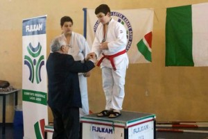 Sport - Judo - La premiazione di Riccardo Fraccaro