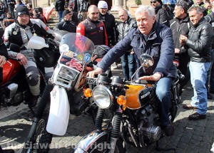 Viterbo - Benedizione delle moto - Il sindaco Michelini