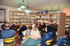 Massimo Fornicoli alla biblioteca di Vallerano