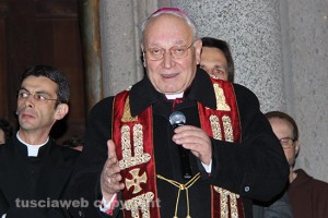 Viterbo - La processione del Cristo morto - Il vescovo Fumagalli