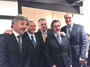 Silvio Berlusconi e Francesco Battistoni