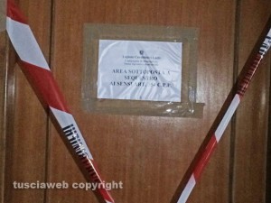 Ronciglione - Via dell'ospedale consorziale - Il palazzo dove abitava la donna ritrovata nel congelatore