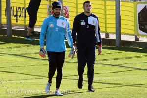 Sport - Calcio - Viterbese - Roberto Pini con il preparatore dei portieri Paolo Gobattoni