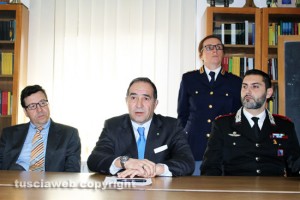 Conferenza in Questura per l'ordine e la sicurezza pubblica - Il questore Lorenzo Suraci