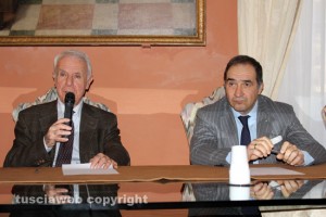 Viterbo - Premio Romiti - Mario Brutti e il questore Suraci