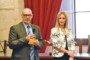 Il sindaco Mazzola e il presidente dell'accademia Tarquinia Musica, Ranucci
