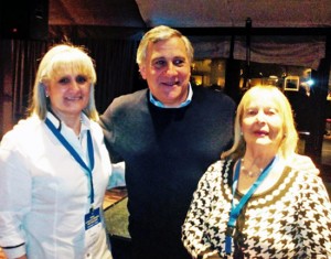 Maria Dolores Rappoli, Tajani e Maria Margherita Bucci Cerrini 