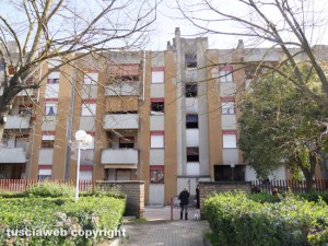 Orte - La palazzina a corso Garibaldi in cui c'è stato l'incendio