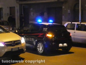 Un intervento dei carabinieri