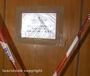 Ronciglione - Via dell'ospedale consorziale - Il palazzo dove abitava la donna ritrovata nel congelatore