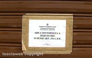 Ronciglione - Via dell'ospedale consorziale - Il palazzo dove abitava la donna ritrovata nel congelatore