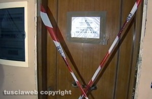 Ronciglione - Via dell'ospedale consorziale - Il palazzo dove abitava la donna ritrovata nel congelatore