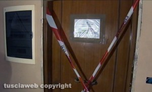 Ronciglione - Via dell'ospedale consorziale - Il palazzo dove abitava la donna ritrovata nel congelatore