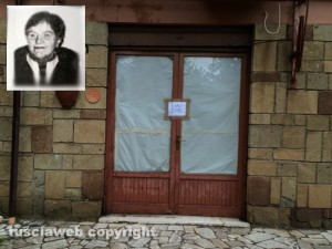 Ronciglione - Via dell'ospedale consorziale - Il palazzo dove abitava la donna ritrovata nel congelatore - Nel riquadro Rossana Bramante