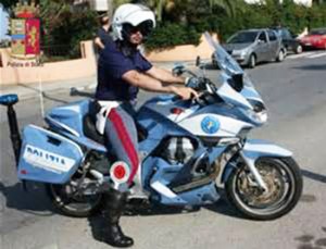 Polizia stradale in azione
