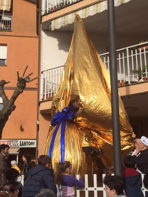L'uovo di sei metri della pasticceria Santori a Castiglione in Teverina (edizione 2015)