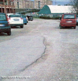 Viterbo - Il parcheggio di viale Bruno Buozzi