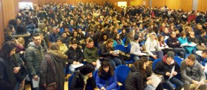 Gli studenti all'Open day dell'Unitus
