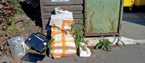 Bolsena - I rifiuti abbandonati nel centro