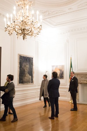 Virdi - L'inaugurazione della mostra al consolato americano