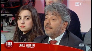 L'avvocato Enrico Valentini ospite al programma di Rai 1 "Storie vere"