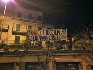 Vallerano - La protesta di CasaPound