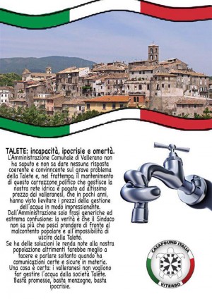 Vallerano - La protesta di CasaPound 